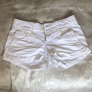 White cotton shorts